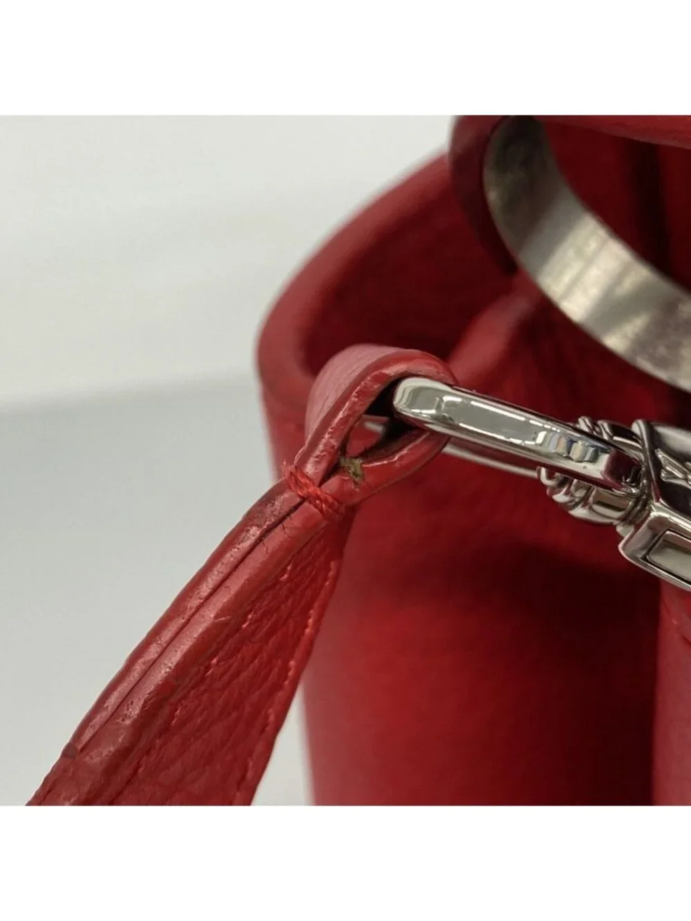 Louis Vuitton Handbag Taurillon Capucines PM Ruby 2-Way